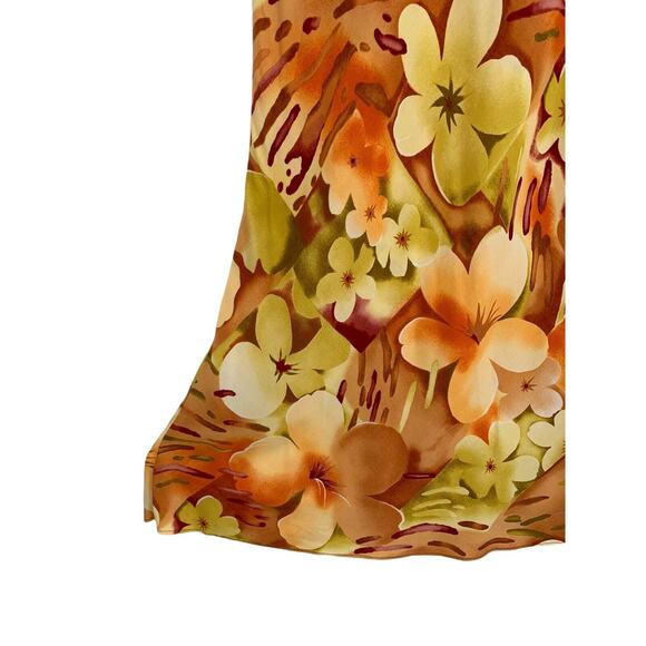 Vintage Hilo Hattie Hawaiian Dress Sleeveless Orange Tropical Flared Bottom XS - Picture 6 of 9